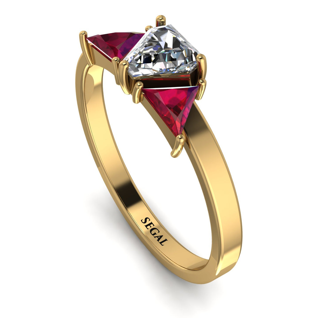 Triangle Diamond Engagement Ring - Molly No. 46