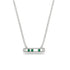 3 Emerald Stone Bar Necklace - Nala No. 6 image 1