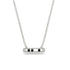 3 Black Diamond Stone Bar Necklace - Nala No. 9 image 1