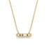 3 Diamond Stone Bar Necklace - Nala No. 1 image 1
