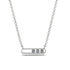 3 Diamond Stone Hollow Necklace - Zaria No. 3 image 1