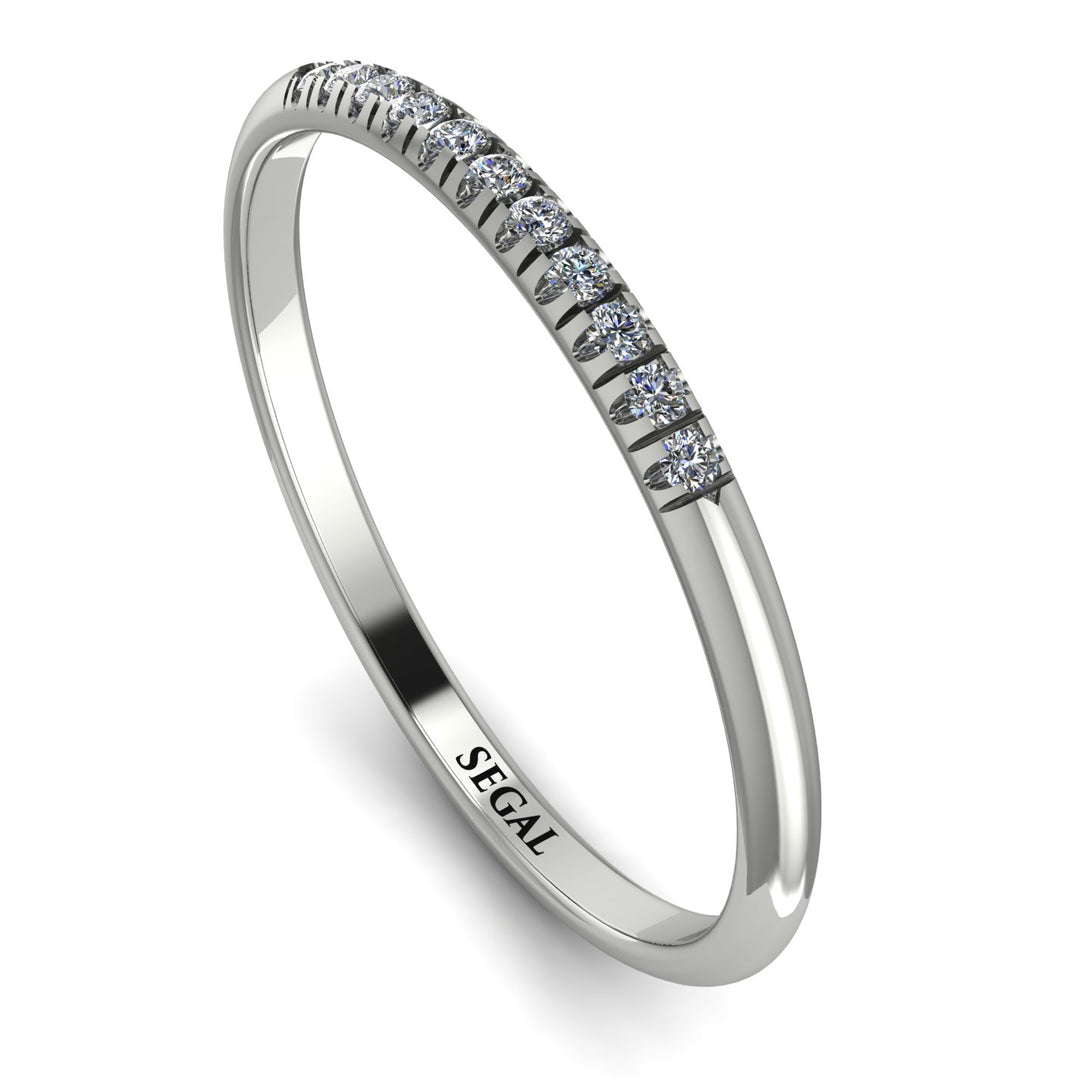 Half Eternity Band With Diamond - Ayla No. 3