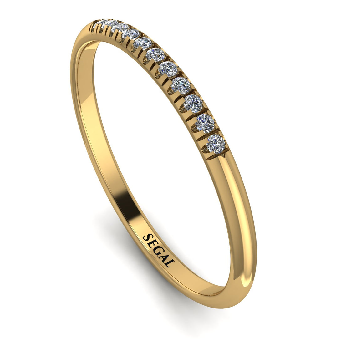 Half Eternity Band With Diamond - Ayla No. 1