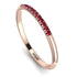 Half Eternity Band With Ruby - Ayla No. 11 image 1