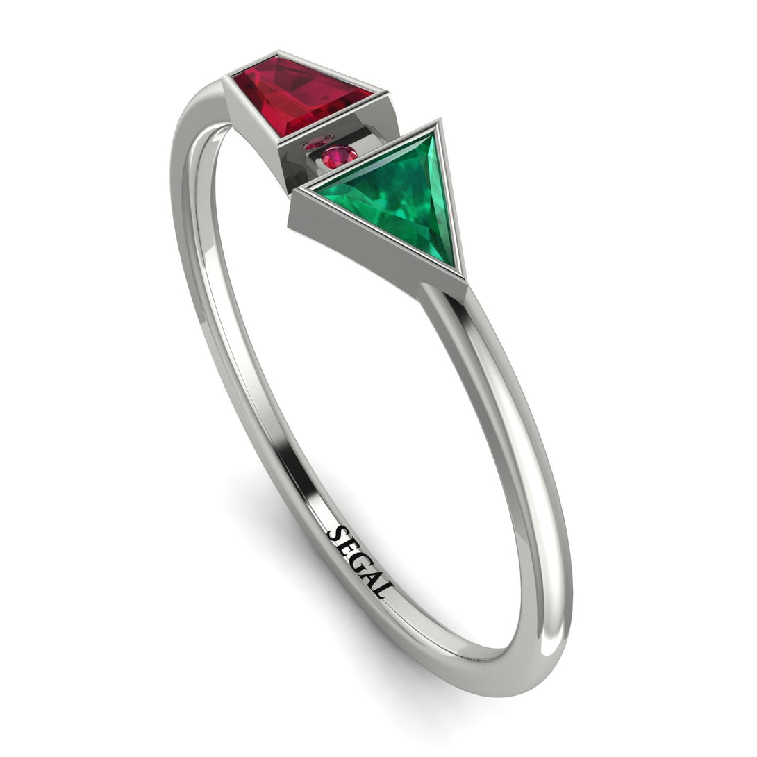 Geometrical Arrow Ruby Ring - Gracie No. 51