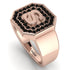 Personalized Signature Black Diamond Ring - Emersyn No. 8 image 1