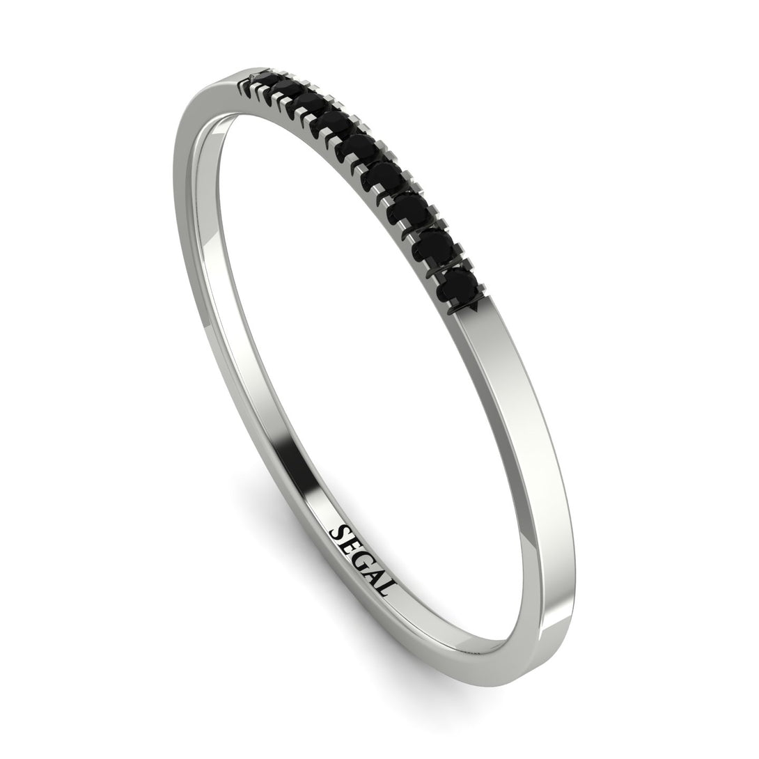 Thin Eternity Black Diamond Band - Daisy No. 9