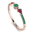 Minimalist Geometric Emerald Ring - Kimberly No. 26 image 1