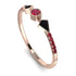 Minimalist Geometric Ruby Ring - Kimberly No. 53 image 1