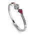 Minimalist Geometric Diamond Ring - Kimberly No. 12 image 1