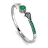 Minimalist Geometric Emerald Ring - Kimberly No. 18 image 1