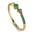 Minimalist Geometric Emerald Ring - Kimberly No. 16 image 1
