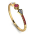 Minimalist Geometric Ruby Ring - Kimberly No. 46 image 1