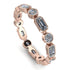 Emerald Cut Diamond Bezel Eternity Ring - Genevieve No. 2 image 1