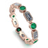 Emerald Cut Diamond Bezel Eternity Ring - Genevieve No. 17 image 1