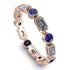 Emerald Cut Diamond Bezel Eternity Ring - Genevieve No. 62 image 1