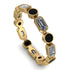 Emerald Cut Diamond Bezel Eternity Ring - Genevieve No. 31 image 1