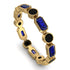 Emerald Cut Sapphire Bezel Eternity Ring - Genevieve No. 43 image 1