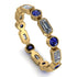 Emerald Cut Diamond Bezel Eternity Ring - Genevieve No. 61 image 1