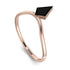 Kite Stepcut Black Diamond Ring - Leila No. 8 image 1