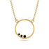 3 Black Diamond Round Necklace - Raina No. 7 image 1