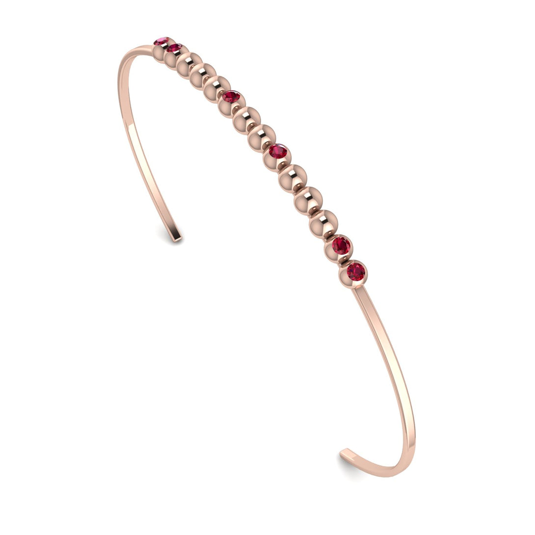 Geometric Ruby Braclet - Kori No. 11