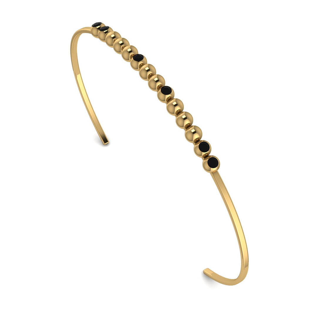 Geometric Black Diamond Bracelet - Kori No. 7