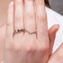 Open Bezel Black Diamond Ring - Khloe No. 9 image 8
