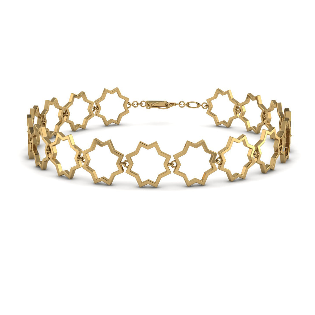 Open Star Gold Bracelet - Lara No. 1