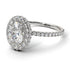 Oval Diamond Halo Hidden Diamonds Ring - Amy No. 3 image 1