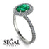 Oval Diamond Halo Hidden Diamonds Ring - Amy No. 6 image 2