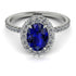 Oval Diamond Halo Hidden Diamonds Ring - Amy No. 15 image 1