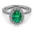 Oval Diamond Halo Hidden Diamonds Ring - Amy No. 6 image 1