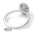 Oval Diamond Halo Hidden Diamonds Ring - Amy No. 3 image 7