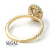 Oval Diamond Halo Hidden Diamonds Ring - Amy No. 1 image 7