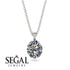 Oval Diamond Hidden Halo Necklace - Gemma No. 3 image 9