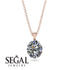 Oval Diamond Hidden Halo Necklace - Gemma No. 2 image 9