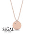 Diamond Gold Round Necklace - Ariella No. 2 image 4