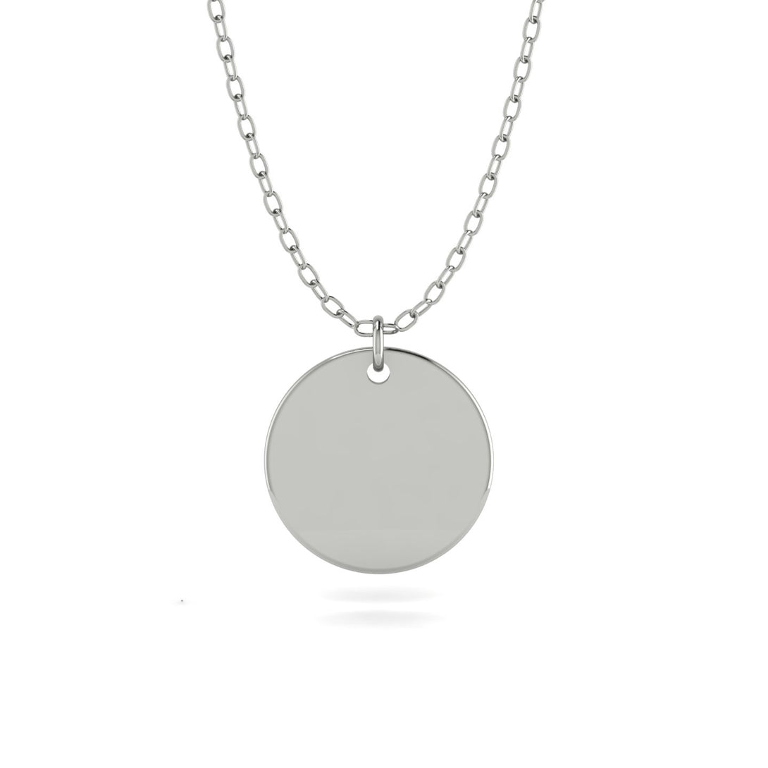 Personalised Gold Round Necklace - Cali No. 3
