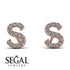 Personalised Initial Diamond Earrings - Gloria No. 2 image 6