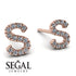 Personalised Initial Diamond Earrings - Gloria No. 2 image 2