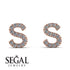 Personalised Initial Diamond Earrings - Gloria No. 2 image 3