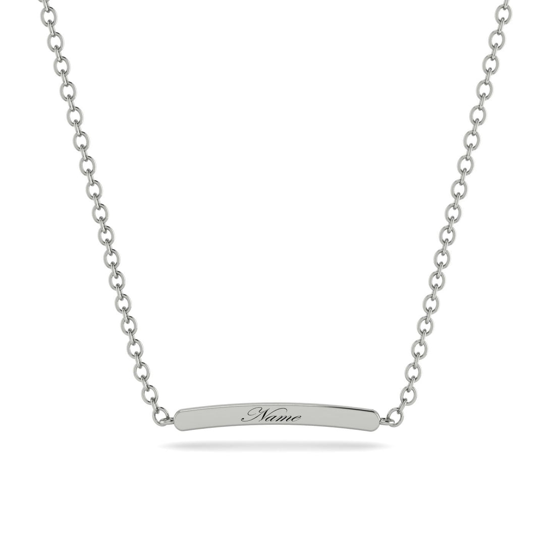 Personalised Name Necklace Bar - Saige No. 3