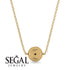 Personalised Round Black Diamond Necklace - Lena No. 7 image 4
