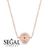 Personalised Round Black Diamond Necklace - Lena No. 8 image 4