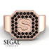 Personalized Signature Black Diamond Ring - Emersyn No. 8 image 2
