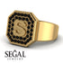 Personalized Signature Black Diamond Ring - Emersyn No. 7 image 3