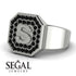 Personalized Signature Black Diamond Ring - Emersyn No. 9 image 3
