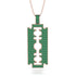 Razor Blade Men Emerald Pendant - Eric No. 5 image 1