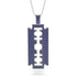 Razor Blade Men Sapphire Pendant - Eric No. 15 image 1